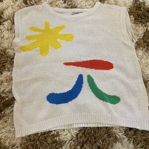 Vintage matisse style sweater vest